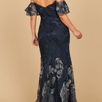 Off Shoulder Mermaid Lace Gown | Lara 28884