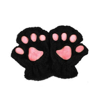 Winter Lovely Half Cover Paw Bear Cat Claw Gloves Short Finger MANDOTOS