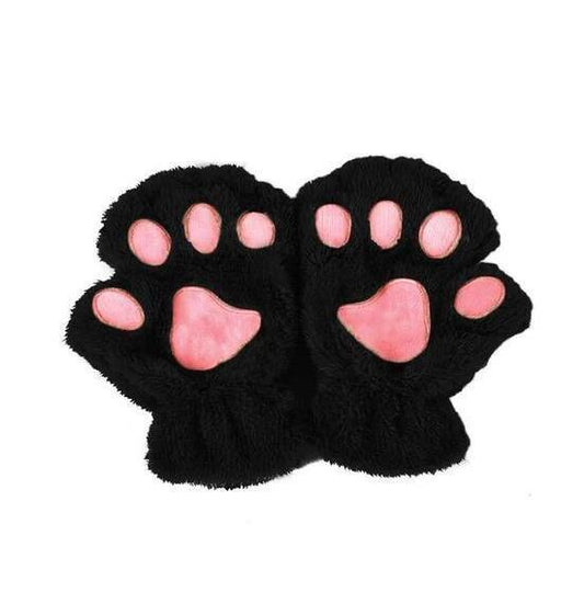 Winter Lovely Half Cover Paw Bear Cat Claw Gloves Short Finger MANDOTOS