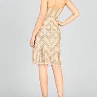Lara 28860 - Beaded Flounce Dress