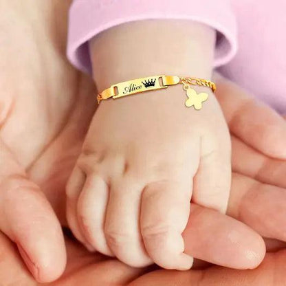 Gold Butterfly Charm Bracelet for Kids - MANDOTOS