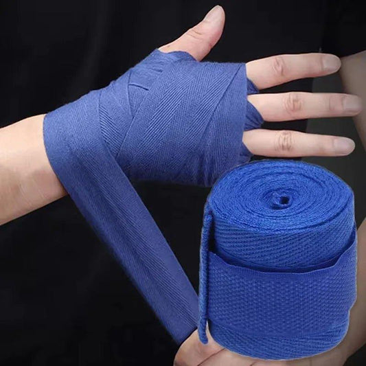 2PCS 1.5/2/3/5M Boxing Training Bandages Cotton Sports Bandages Sanda Kick Boxing Mma Hand Gloves Wraps Belt Boxing Sports Strap - MANDOTOS