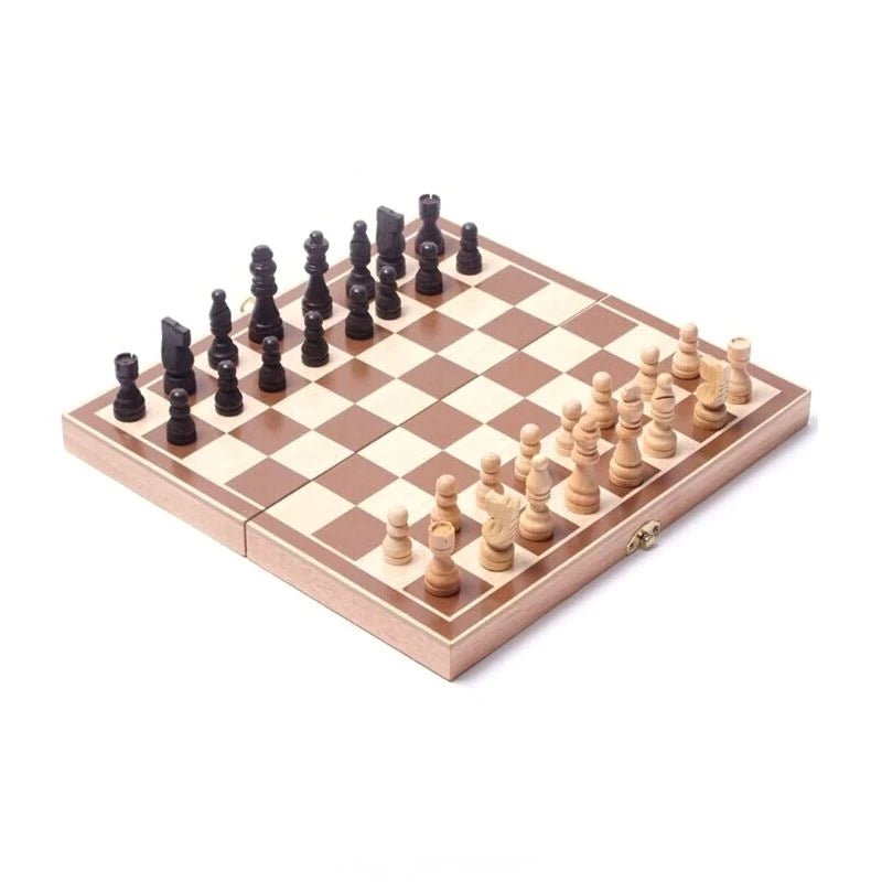 30x30cm Factory Price Wooden International Chess Set Board Travel Games Chess Other Game Accessories - MANDOTOS INTERNATIONAL