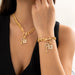 Thick Chain With Shiny Lock And Key Pendant Necklace For Women Trendy Ladies Accessories On The Neck Fashion Jewelry Female - MANDOTOS