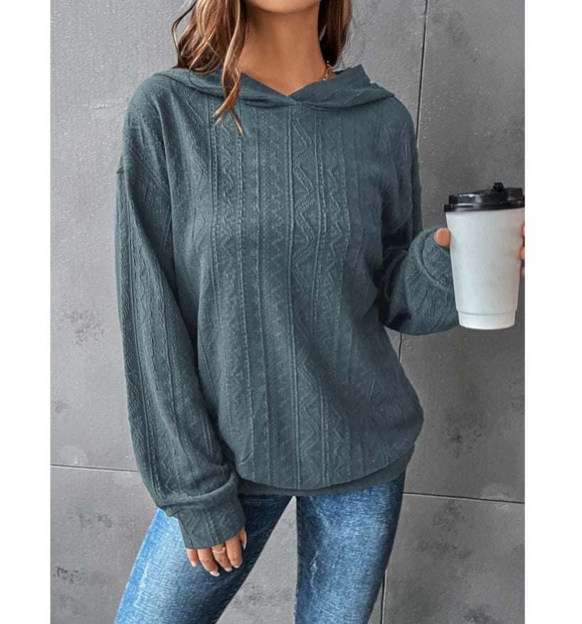Autumn Casual Solid Hoodie for Women