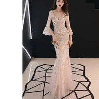Banquet evening dress princess slim dress MANDOTOS