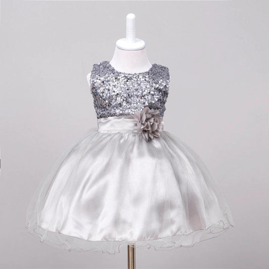 Baby Sequin Dress Flower Girl Wedding Princess Dress MANDOTOS