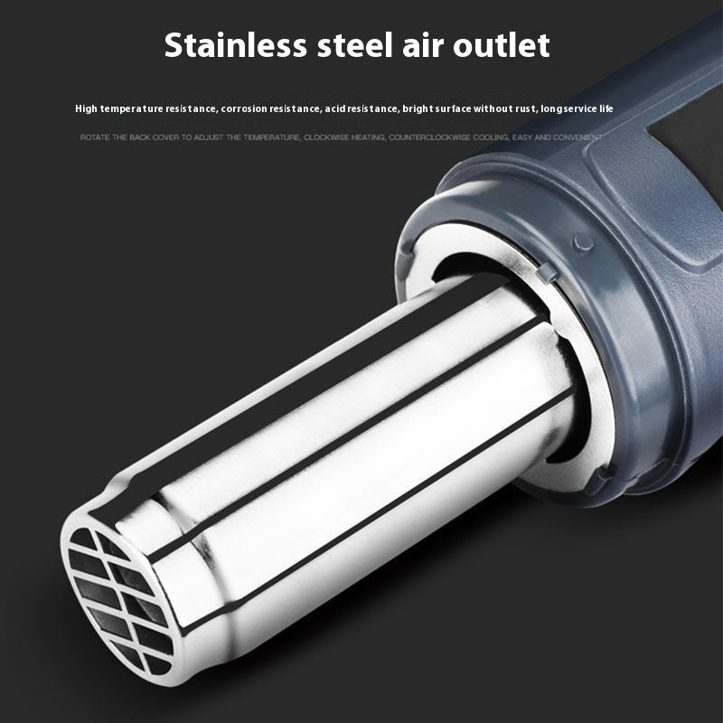 Digital Display Temperature Control Heat Gun Small Car Film Broiling Gun