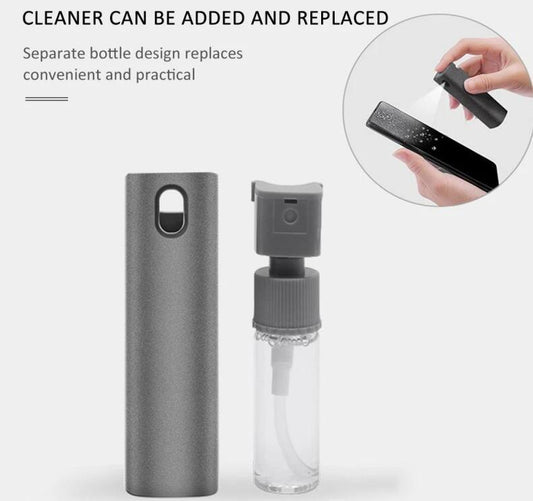 2 In 1 Phone Computer Screen Cleaner Kit For Screen Dust Removal Microfiber Cloth Set MANDOTOS