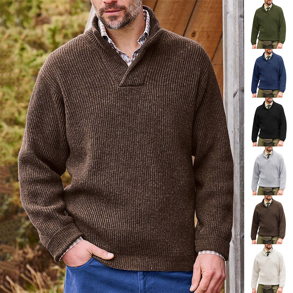 Men's High Neck Classic Sweater