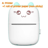 Mini Printer Portable Mini Bluetooth WiFi New Wrong Printer Mobile Phone Photo Title Note Hot Print Pocket Student Error Label Printer - MANDOTOS