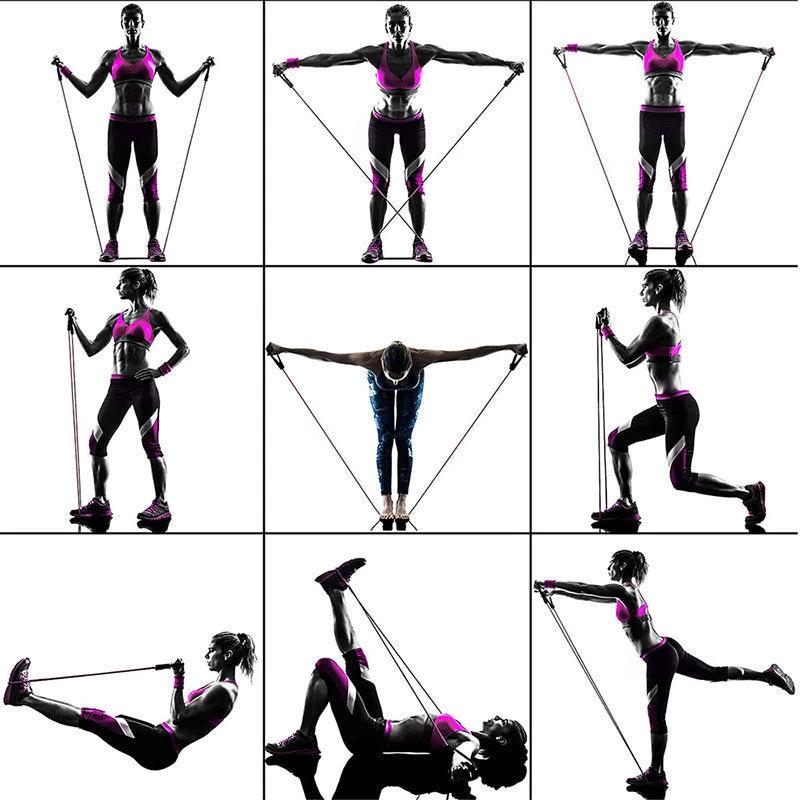 Pull Rope Elastic Rope Strength Training Set MANDOTOS