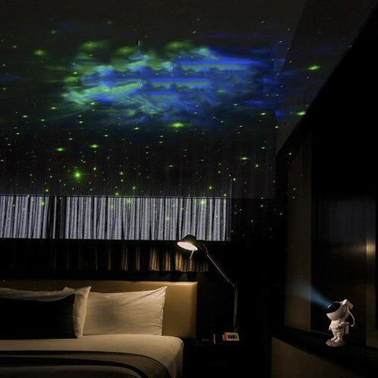 Creative Astronaut Galaxy Starry Sky Projector Nightlight USB Atmospher Bedroom Table Lamp MANDOTOS