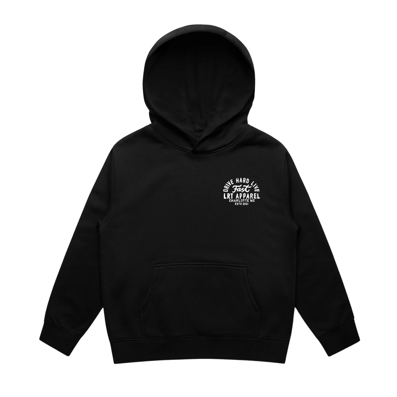 THE APEX HOODIE - RECYCLED BLACK LITTLE RAD THINGS