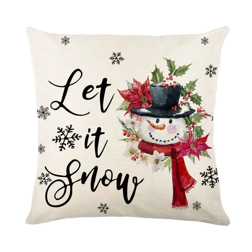 Mandotos Christmas Pillow Covers Snowflake Stamping - MANDOTOS