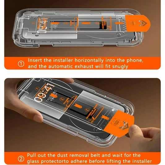 3Pcs Oleophobic Coating Dust Free Easy Installation Screen Protector for IPhone 13 11 12 14 15 Pro Max Mini XR 16 15 Plus Glass - MANDOTOS