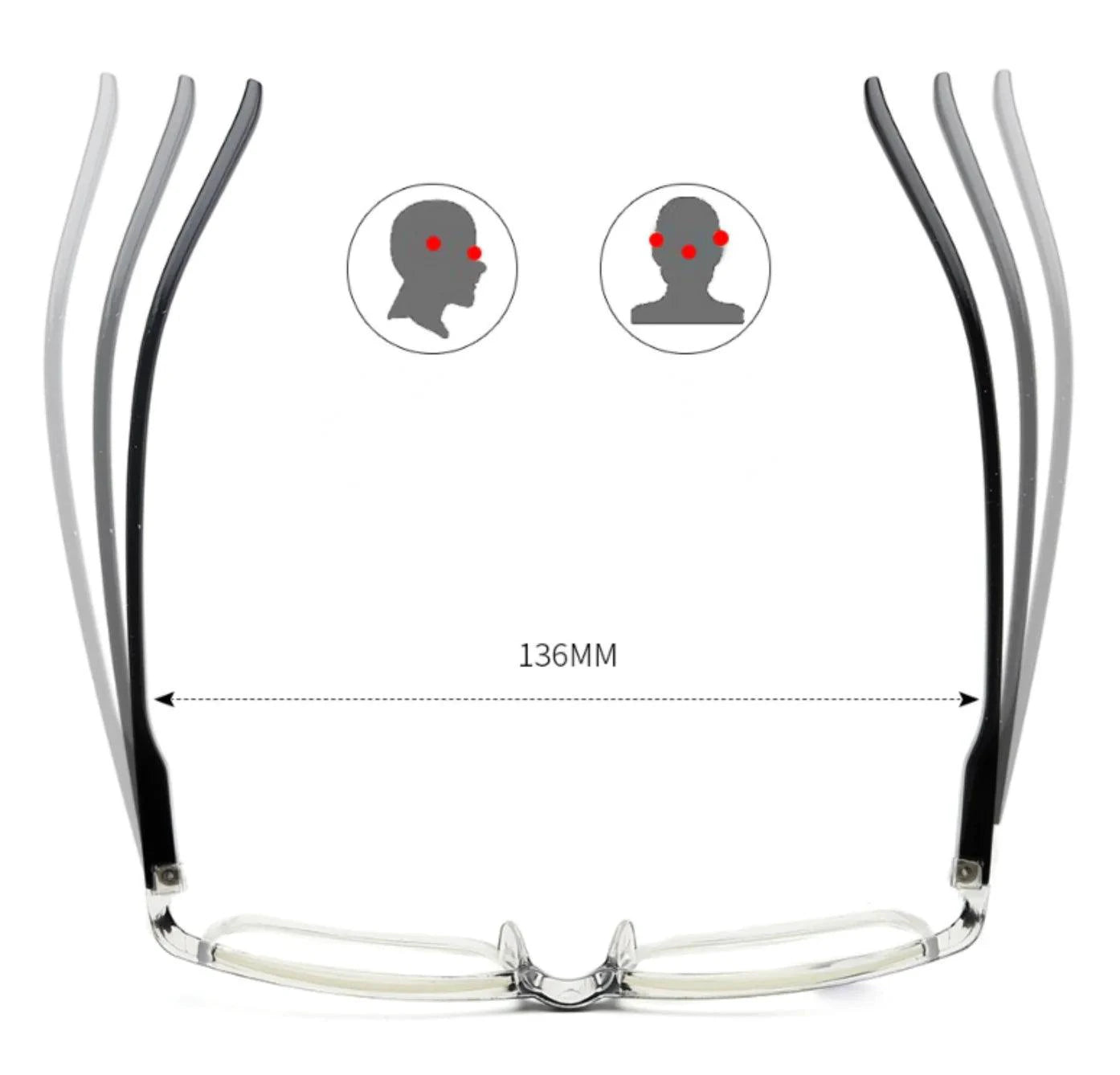 BrightVision 4-Pack Spring Hinge Anti-Blue Light Readers - Stylish Protection for Your Eyes - MANDOTOS