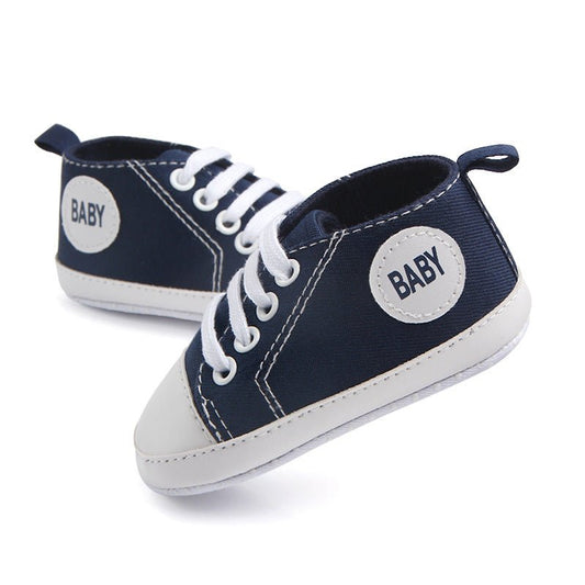 Canvas Classic Sports Sneakers Baby Boys Girls First Walkers Shoes Infant Toddler Soft Sole Anti - slip Baby Shoes - MANDOTOS INTERNATIONAL0