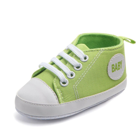 Canvas Classic Sports Sneakers Baby Boys Girls First Walkers Shoes Infant Toddler Soft Sole Anti - slip Baby Shoes - MANDOTOS INTERNATIONAL0