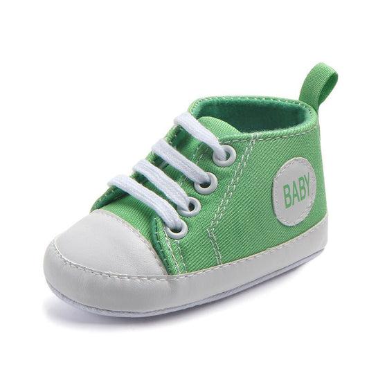 Canvas Classic Sports Sneakers Baby Boys Girls First Walkers Shoes Infant Toddler Soft Sole Anti - slip Baby Shoes - MANDOTOS INTERNATIONAL0