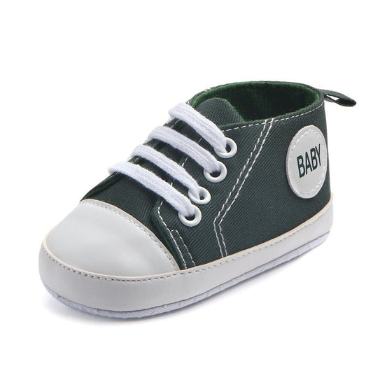 Canvas Classic Sports Sneakers Baby Boys Girls First Walkers Shoes Infant Toddler Soft Sole Anti - slip Baby Shoes - MANDOTOS INTERNATIONAL0