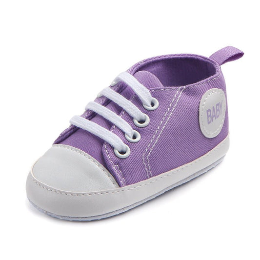 Canvas Classic Sports Sneakers Baby Boys Girls First Walkers Shoes Infant Toddler Soft Sole Anti - slip Baby Shoes - MANDOTOS INTERNATIONAL0