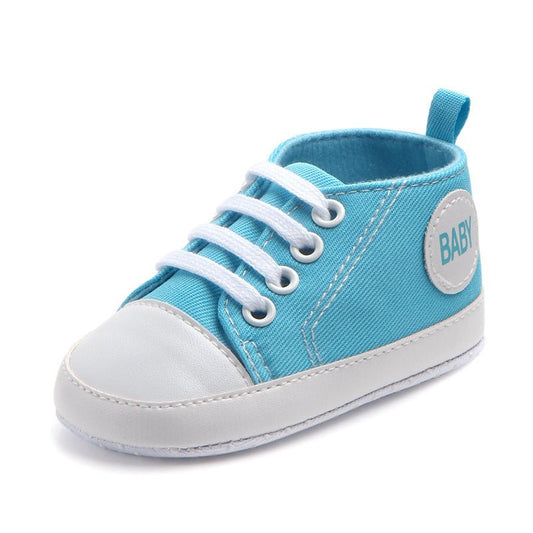Canvas Classic Sports Sneakers Baby Boys Girls First Walkers Shoes Infant Toddler Soft Sole Anti - slip Baby Shoes - MANDOTOS INTERNATIONAL0