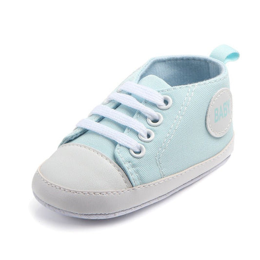Canvas Classic Sports Sneakers Baby Boys Girls First Walkers Shoes Infant Toddler Soft Sole Anti - slip Baby Shoes - MANDOTOS INTERNATIONAL0