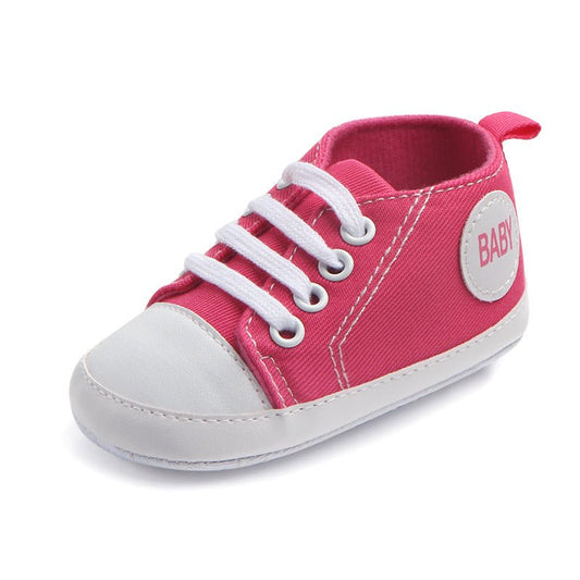 Canvas Classic Sports Sneakers Baby Boys Girls First Walkers Shoes Infant Toddler Soft Sole Anti - slip Baby Shoes - MANDOTOS INTERNATIONAL0