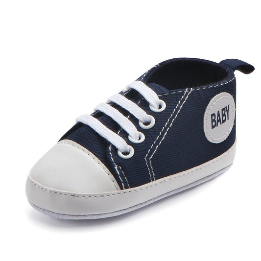 Canvas Classic Sports Sneakers Baby Boys Girls First Walkers Shoes Infant Toddler Soft Sole Anti - slip Baby Shoes - MANDOTOS INTERNATIONAL0