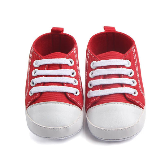 Canvas Classic Sports Sneakers Baby Boys Girls First Walkers Shoes Infant Toddler Soft Sole Anti - slip Baby Shoes - MANDOTOS INTERNATIONAL0