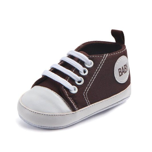 Canvas Classic Sports Sneakers Baby Boys Girls First Walkers Shoes Infant Toddler Soft Sole Anti - slip Baby Shoes - MANDOTOS INTERNATIONAL0