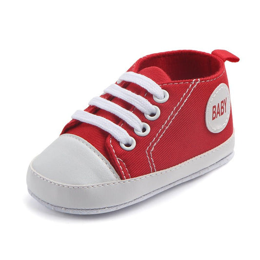 Canvas Classic Sports Sneakers Baby Boys Girls First Walkers Shoes Infant Toddler Soft Sole Anti - slip Baby Shoes - MANDOTOS INTERNATIONAL0