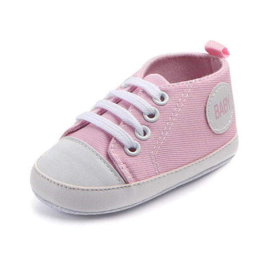 Canvas Classic Sports Sneakers Baby Boys Girls First Walkers Shoes Infant Toddler Soft Sole Anti - slip Baby Shoes - MANDOTOS INTERNATIONAL0