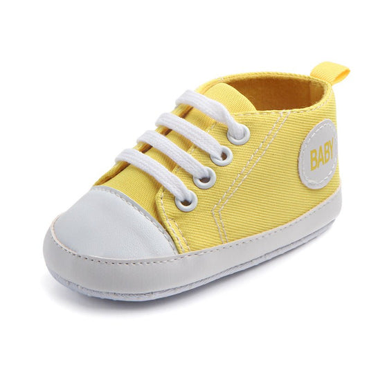 Canvas Classic Sports Sneakers Baby Boys Girls First Walkers Shoes Infant Toddler Soft Sole Anti - slip Baby Shoes - MANDOTOS INTERNATIONAL0