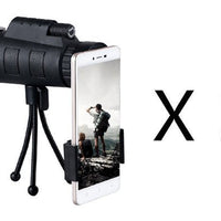 Compatible with Apple, Monocular Telescope Zoom Scope with Compass Phone Clip Tripod - MANDOTOS INTERNATIONAL0