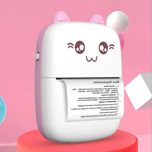 Mini Printer Portable Mini Bluetooth WiFi New Wrong Printer Mobile Phone Photo Title Note Hot Print Pocket Student Error Label Printer - MANDOTOS