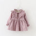 spring new Korean dress children's skirt, baby girl dress, baby spring blouse, corduroy - MANDOTOS INTERNATIONAL0