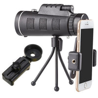 Compatible with Apple, Monocular Telescope Zoom Scope with Compass Phone Clip Tripod - MANDOTOS INTERNATIONAL0