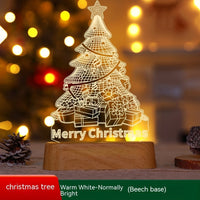 Christmas Decoration 3D Lamp Acrylic LED Night Lights New Year Valentines Day Christmas Kids Gift Christmas Ornaments - MANDOTOS