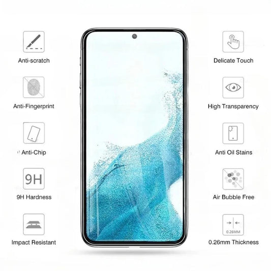 4pcs Full Cover Tempered Glass For Samsung Galaxy S24 S22 S21 S20 FE Plus 5G Screen Protector Glass Sansung S22+ Protective Film - MANDOTOS
