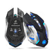 HXSJ new wireless mouse 2.4GPI gaming mouse glowing mouse MANDOTOS