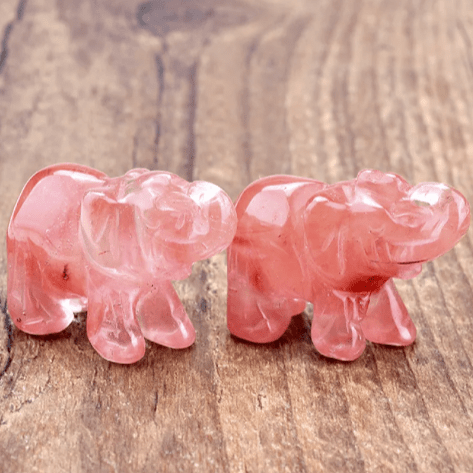 Mini Elephant Crystal Sculpture - MANDOTOS INTERNATIONAL