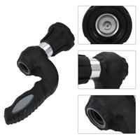 Mighty Power Hose Blaster Nozzle, black ergonomic spray gun with metal connector for lawn, garden, car washing