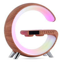 New Intelligent G Shaped LED Lamp Bluetooth Speake Wireless Charger Atmosphere Lamp App Control For Bedroom Home Decor - MANDOTOS INTERNATIONAL0