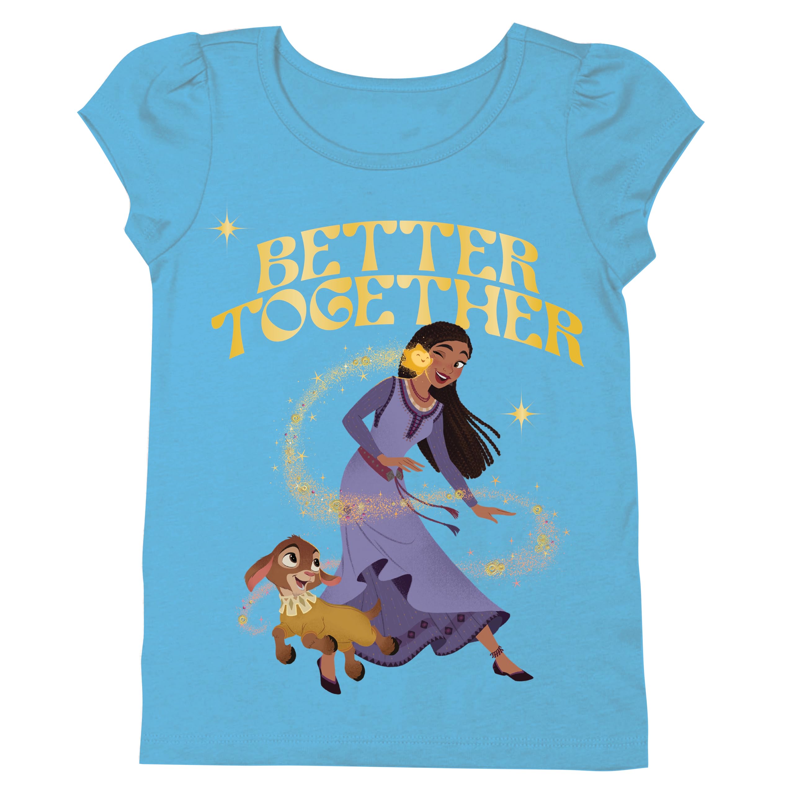 Disney WISH Asha & Valentino Girls' Tee in Turquoise