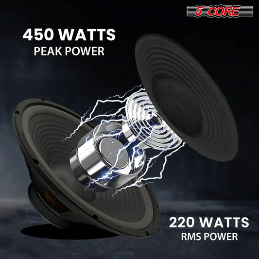 5Core Max Bass 15 Inch Subwoofer 450W 4Ohm - MANDOTOS