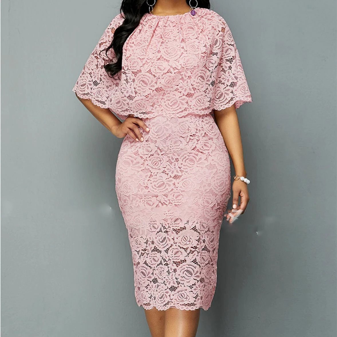 MD African Lace Dresses For Women Fashion New Africa Sexy Wedding Outfit 4XL 5XL Plus Size Maxi Dress Dashiki Ankara Robe - MANDOTOS INTERNATIONAL0