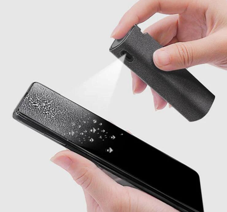 2 In 1 Phone Computer Screen Cleaner Kit For Screen Dust Removal Microfiber Cloth Set MANDOTOS