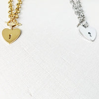 Heart Key Toggle Necklace - MANDOTOS INTERNATIONAL